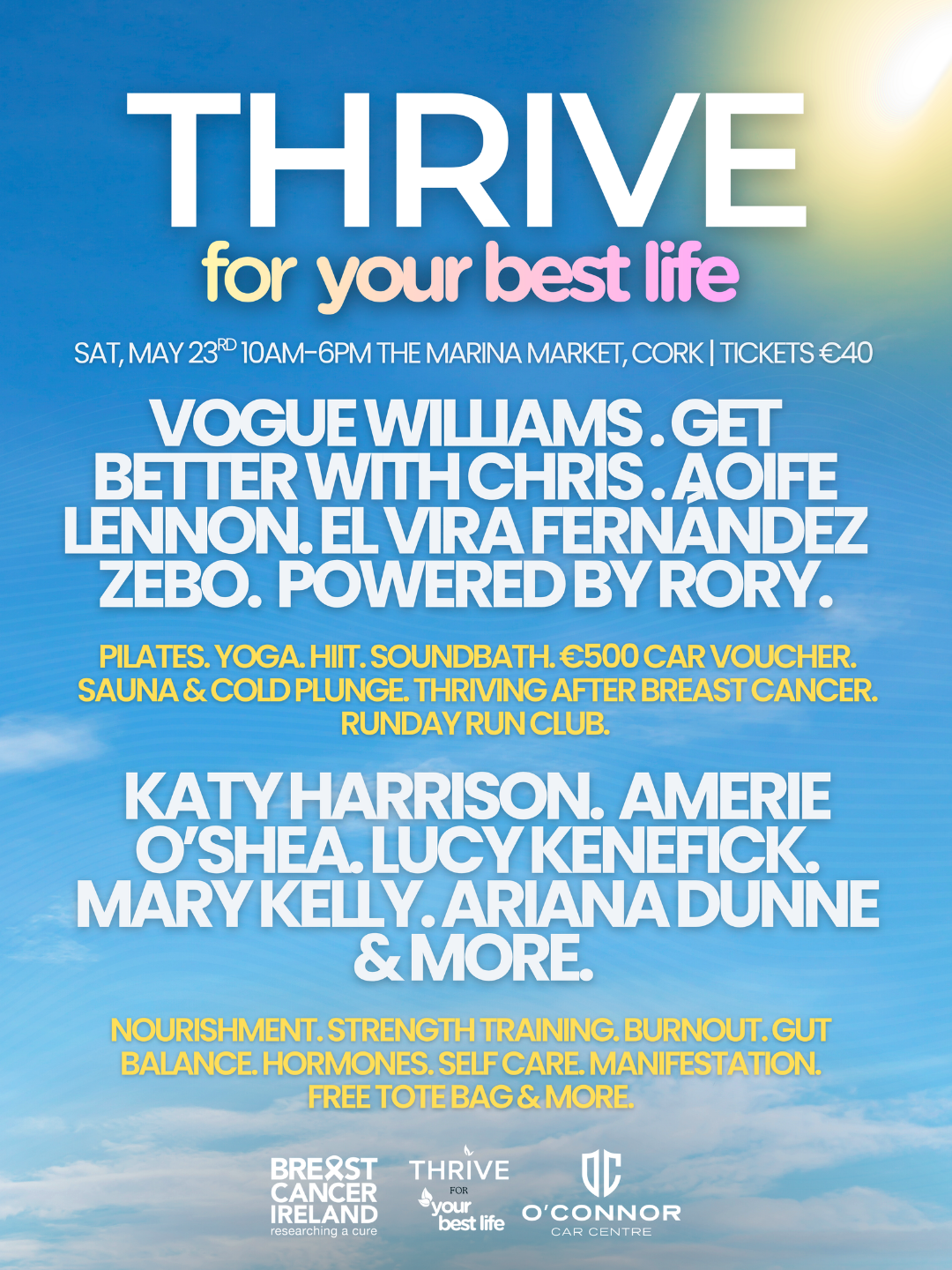 Thrive event lineup